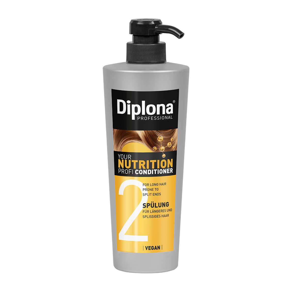 Balsam pentru par lung sau despicat Nutrition, 600 ml, Diplona