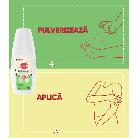 Spray repelent pentru insecte Botanicals, 100 ml, Autan 678224