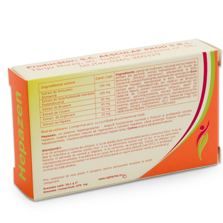 Hepazen, 30 comprimate, Aesculap 766042