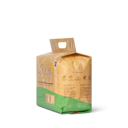 Scutece chilotel de unica folosinta din bambus, 10-15 kg, Nr. 4, 28 bucati, Zuluff 792468