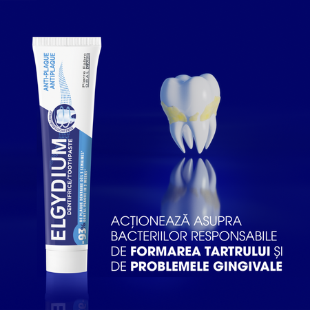Pasta de dinti antiplaca, 75 ml, Elgydium 813217