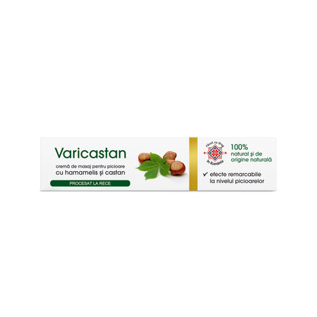 Crema de masaj pentru picioare Varicastan, 75 ml, Vivanatura 765328