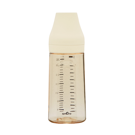 Biberon anticolici premium cu tetina, M, 260ml, Galben, Spectra