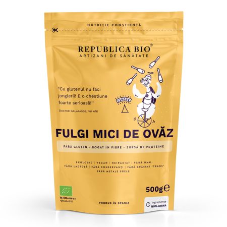 Fulgi de ovaz mici fara gluten Bio, 500 g