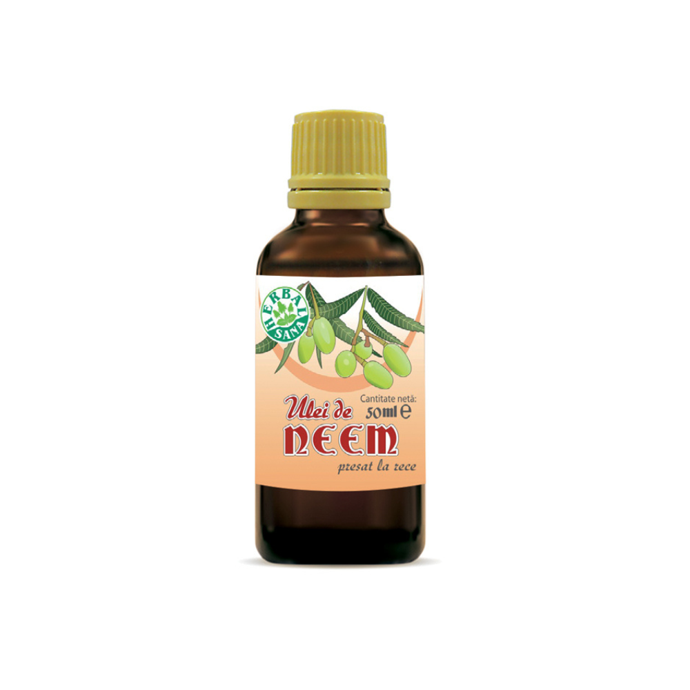 Ulei de Neem presat la rece, 50 ml, Herbal Sana