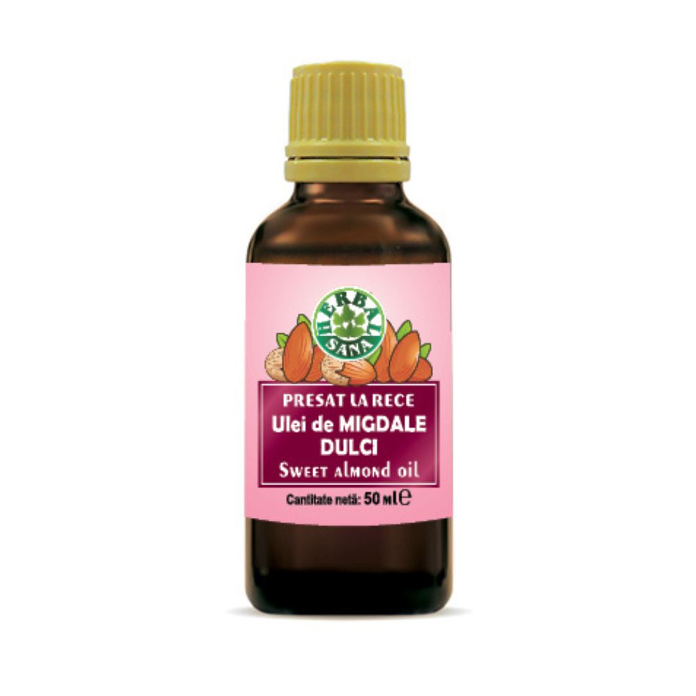 Ulei de Migdale dulci presat la rece, 50 ml, Herbal Sana