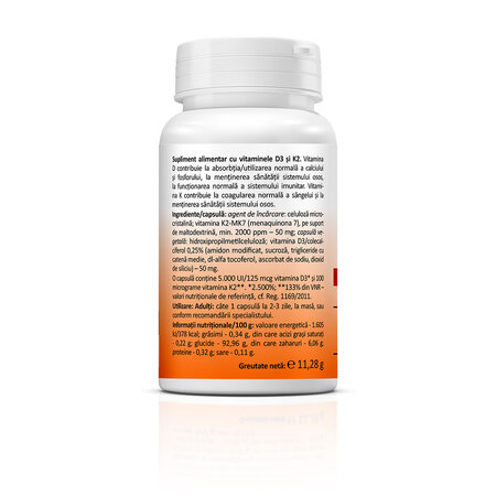 Vitamina D3+K2 forte, 30 capsule, Zenyth 771750