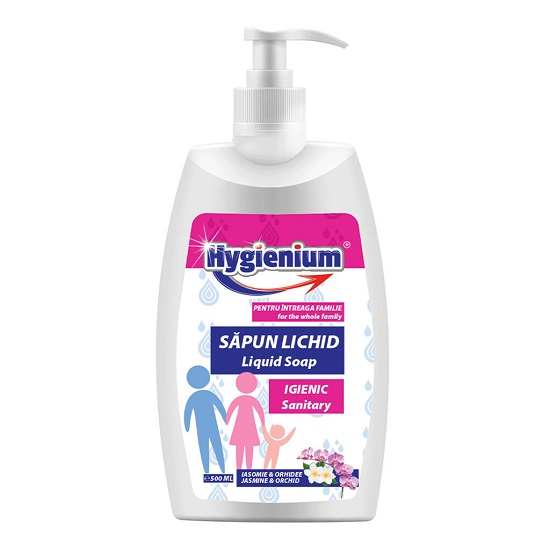 Sapun lichid cu Iasomie si Orhidee, Family, 500 ml, Hygienium