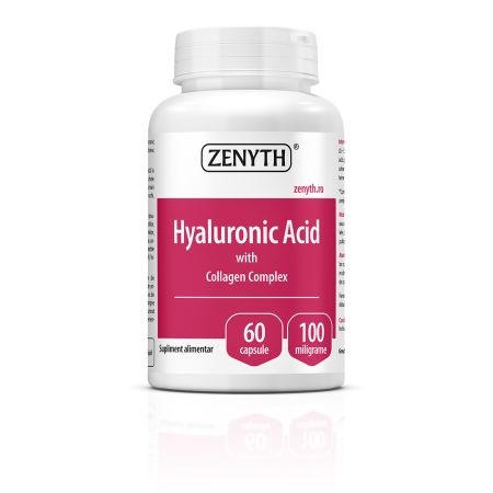 Acid hialuronic cu complex de colagen, 100 mg, 60 capsule, Zenyth