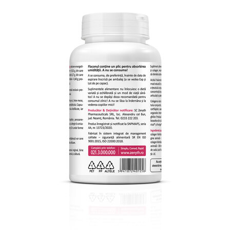 Acid hialuronic cu complex de colagen, 100 mg, 60 capsule, Zenyth 772558