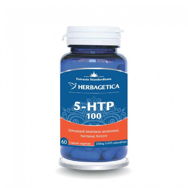 5 HTP 100 Zen Forte, 60 capsule, Herbagetica