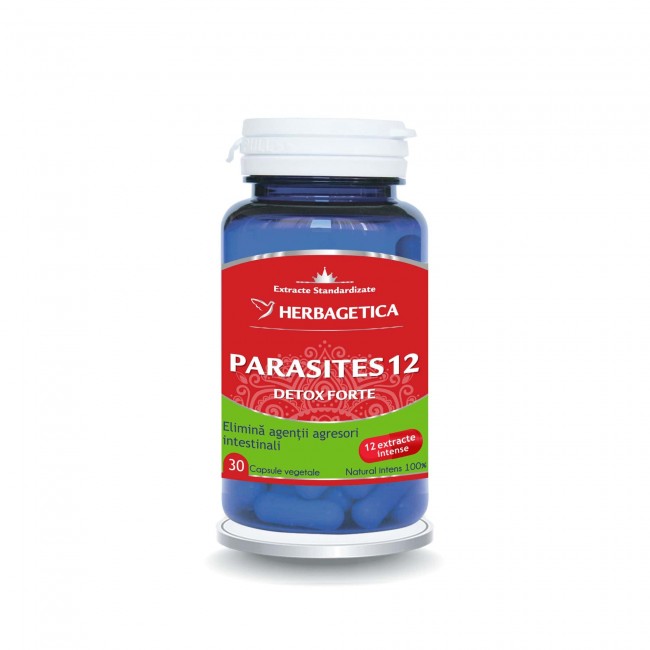 Parasites 12 Detox Forte, 30 capsule, Herbagetica