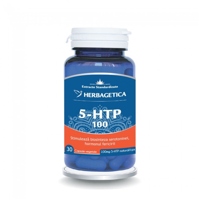 5 HTP 100 Zen Forte, 30 capsule, Herbagetica