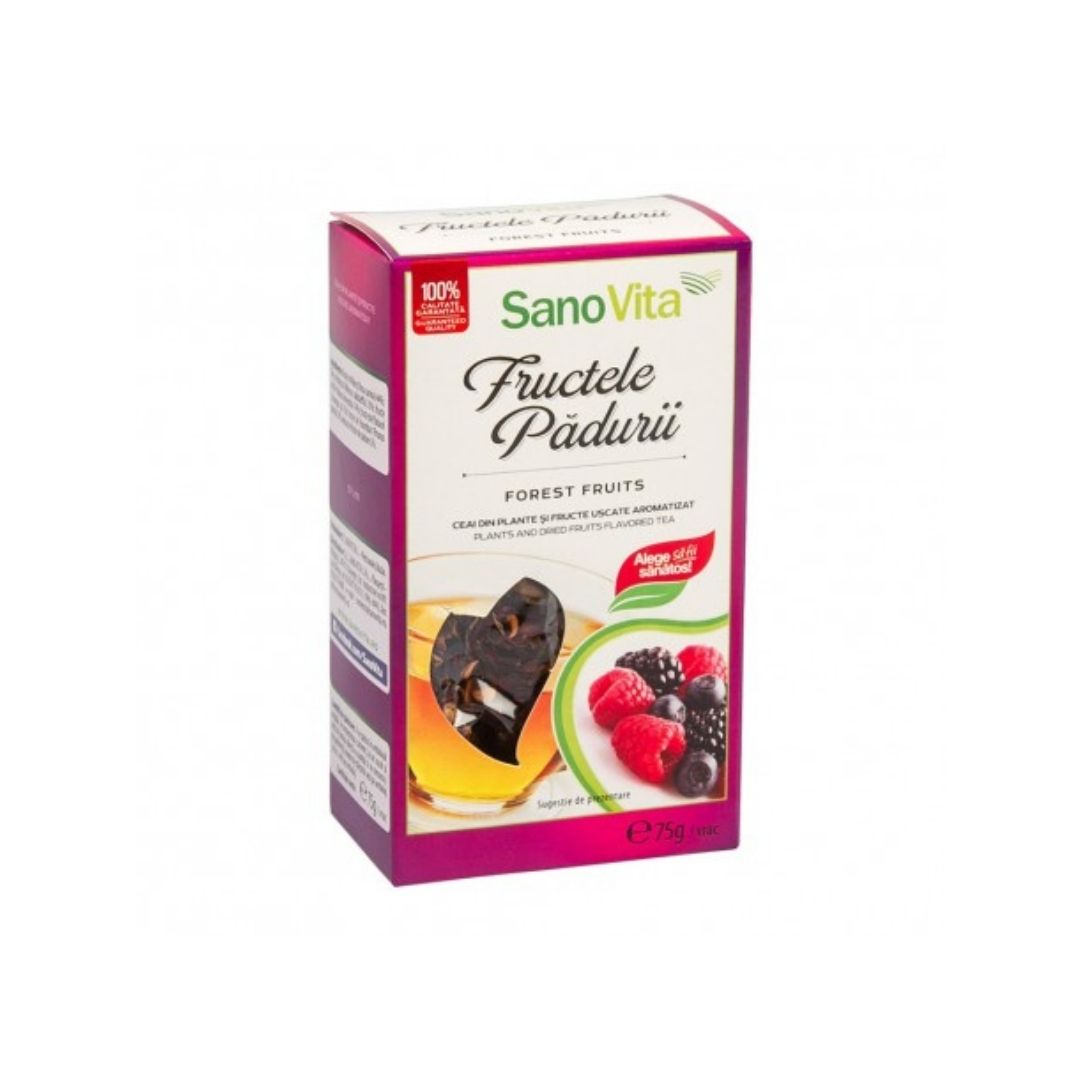 Ceai fructele padurii, 75gr, Sanovita