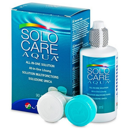 Solutie intretinere lentile de contact SoloCare Aqua, 90 ml, Menicon
