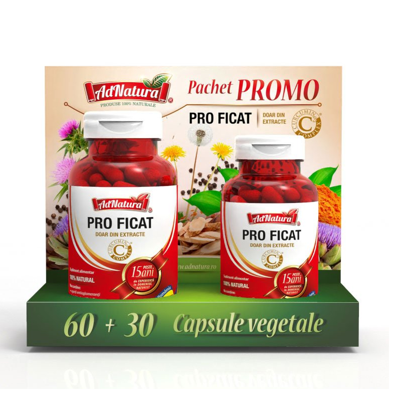 Pachet Pro Ficat, 60 + 30 capsule, ADNatura