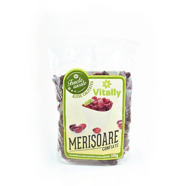 Merisoare confiate, 100 g, Vitally