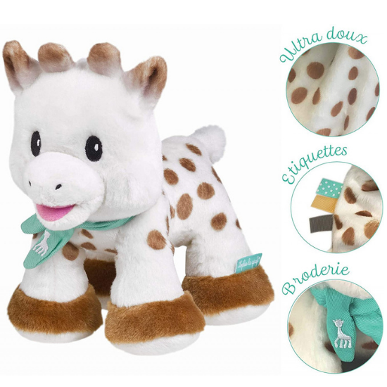 Girafa Sophie pufoasa, 20 cm, Vulli