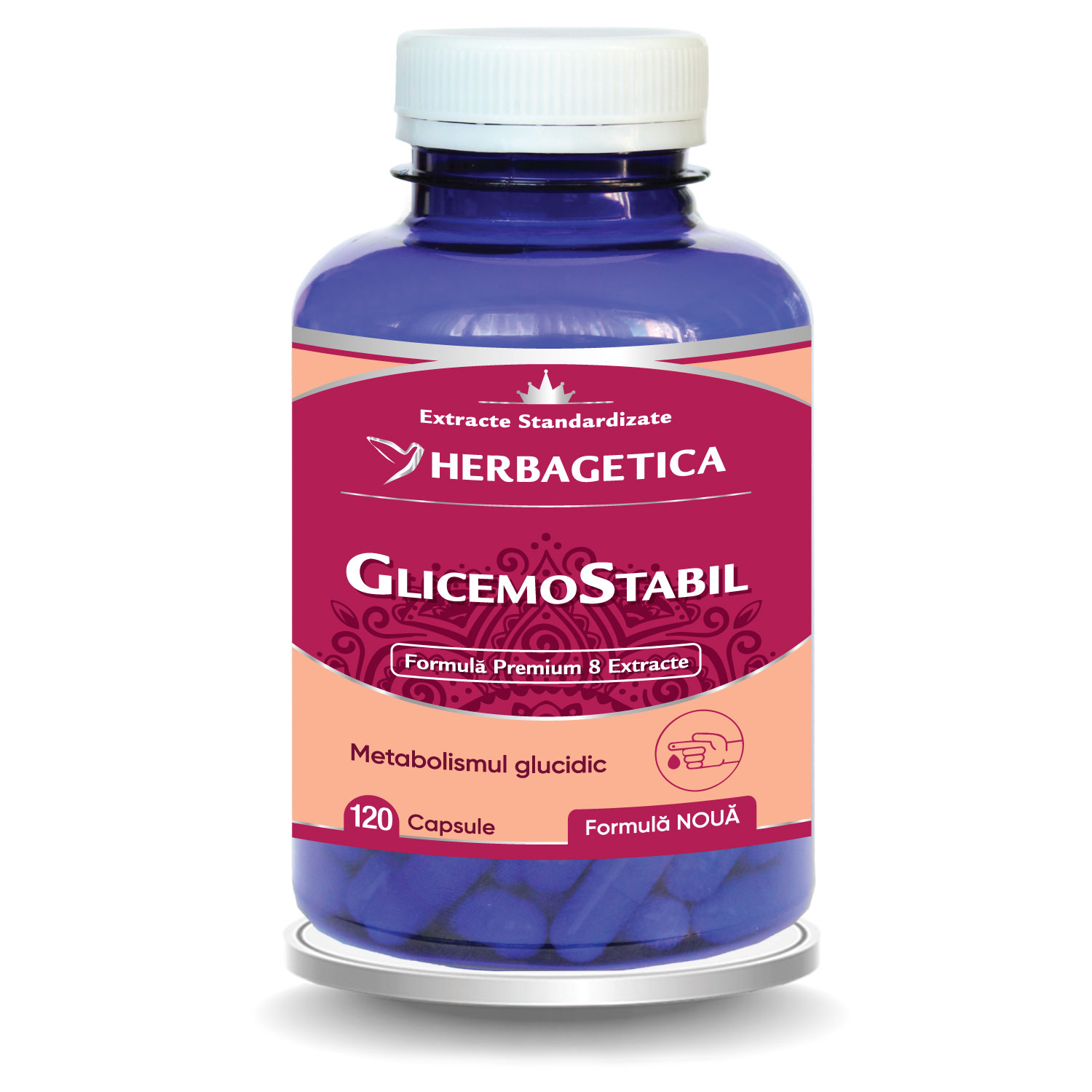 Glicemostabil, 120 capsule, Herbagetica