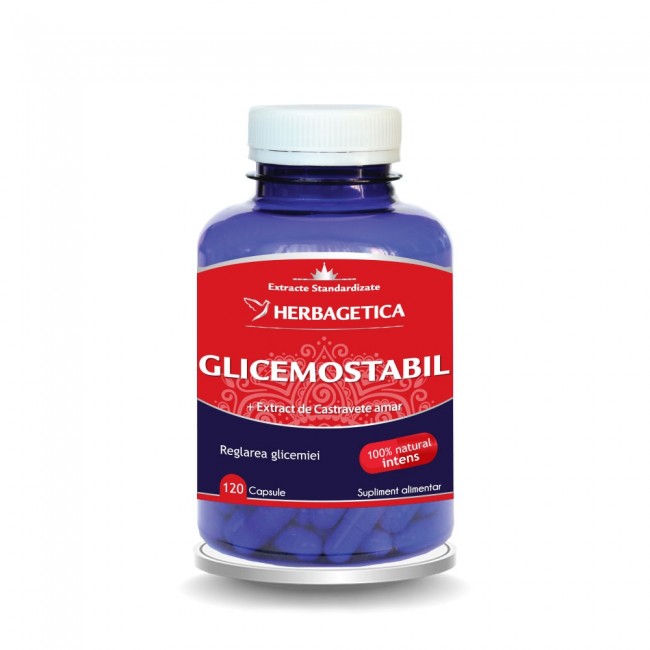 Glicemostabil, 120 capsule, Herbagetica