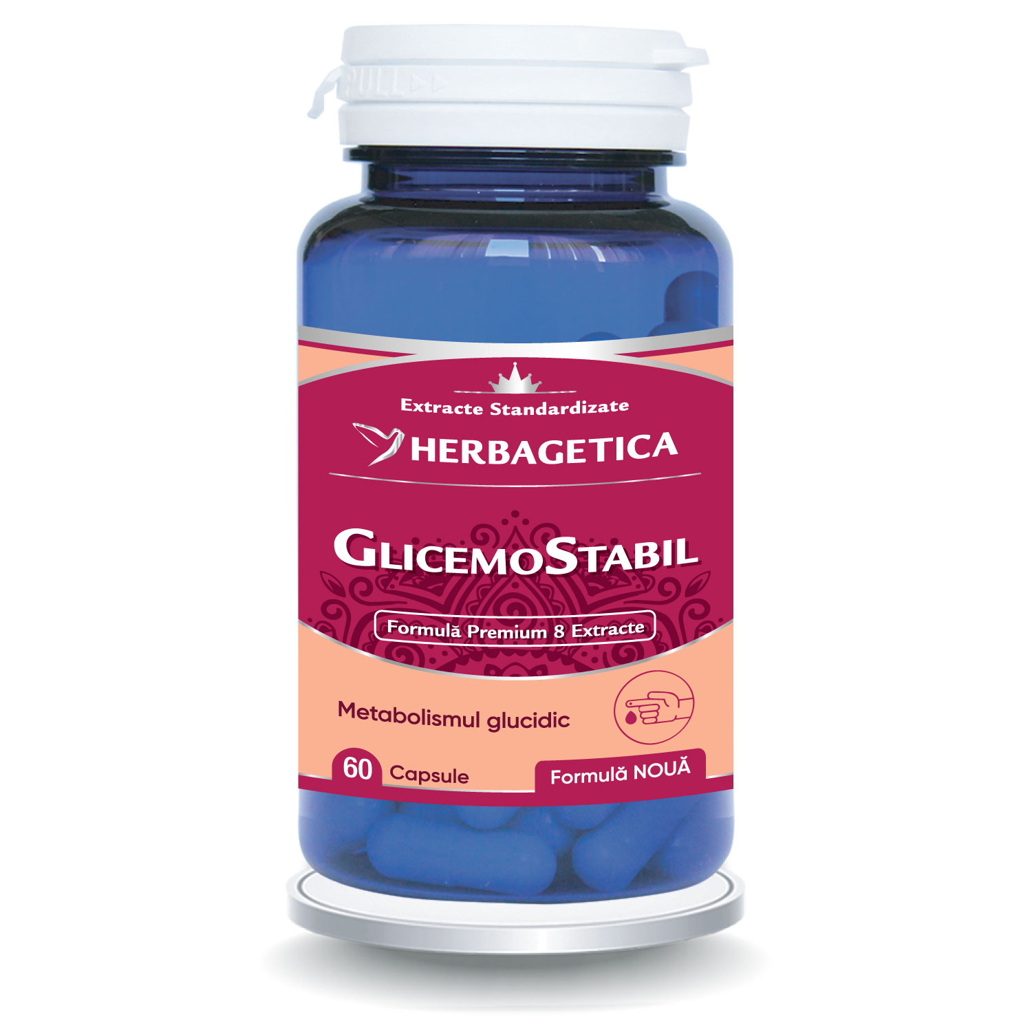 Glicemostabil, 60 capsule, Herbagetica