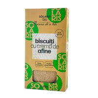 Biscuiti bio cu crema afine, 175 g, Solaris
