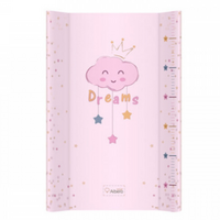 Saltea de infasat cu intaritura Clouds Pink, 70x47.5 cm, Klups
