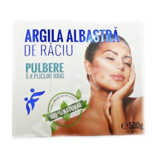 Pulbere de Argila Albastra de Raciu, 5x 100 gr, Romcos