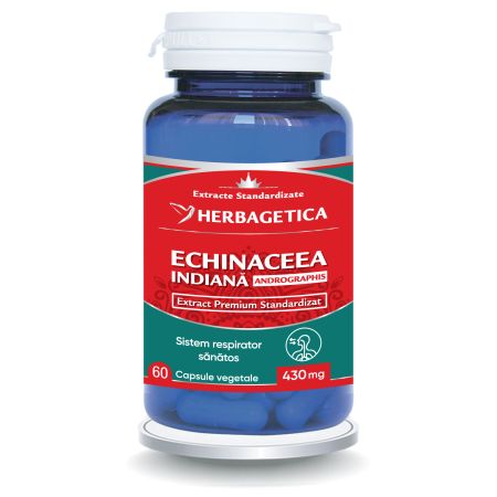 Echinaceea indiana, 60 capsule, Herbagetica