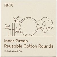 Dischete demachiante reutilizabile, Inner Green, 10 buc, Purito