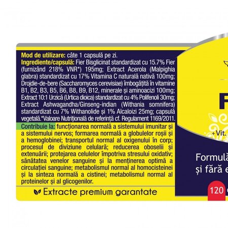 Feronix, 120 capsule vegetale, Herbagetica 720415
