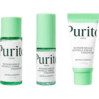 Set, toner, ser si crema pentru piele sensibila Wonder Releaf Centella Unscented, Purito