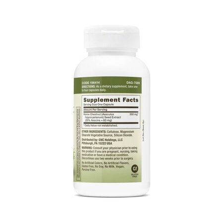 Horse Chestnut Extract Standardizat Herbal Plus, 300 mg, 100 capsule, GNC 820113