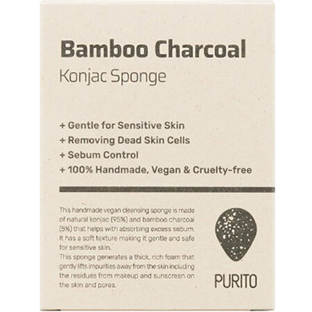 Burete facial cu konjac si scoria Jeju pentru curatare zilnica, 1 bucata, Purito 816311