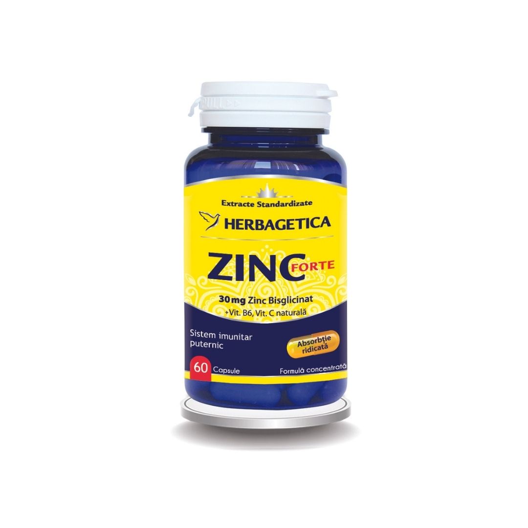 Zinc forte, 60 capsule, Herbagetica