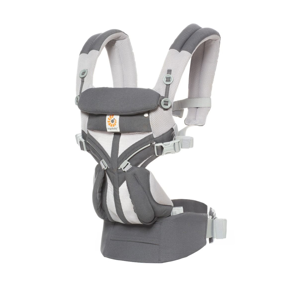 Marsupiu pentru copii, Omni 360 Cool Air Mesh, Carbon Grey, Ergobaby