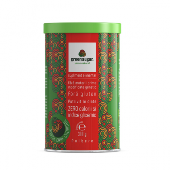 Indulcitor pulbere, Green Sugar, 300g, Remedia