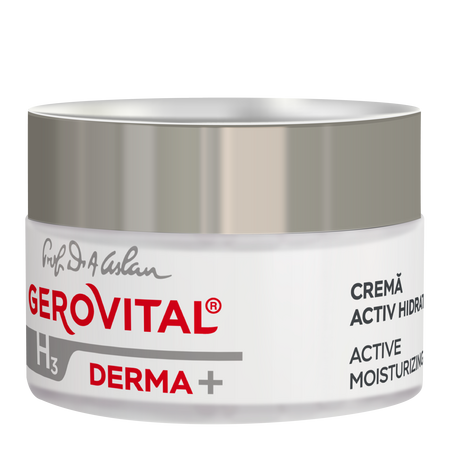 Crema activ hidratanta 24H Gerovital H3 Derma+, 50 ml, Farmec 569835