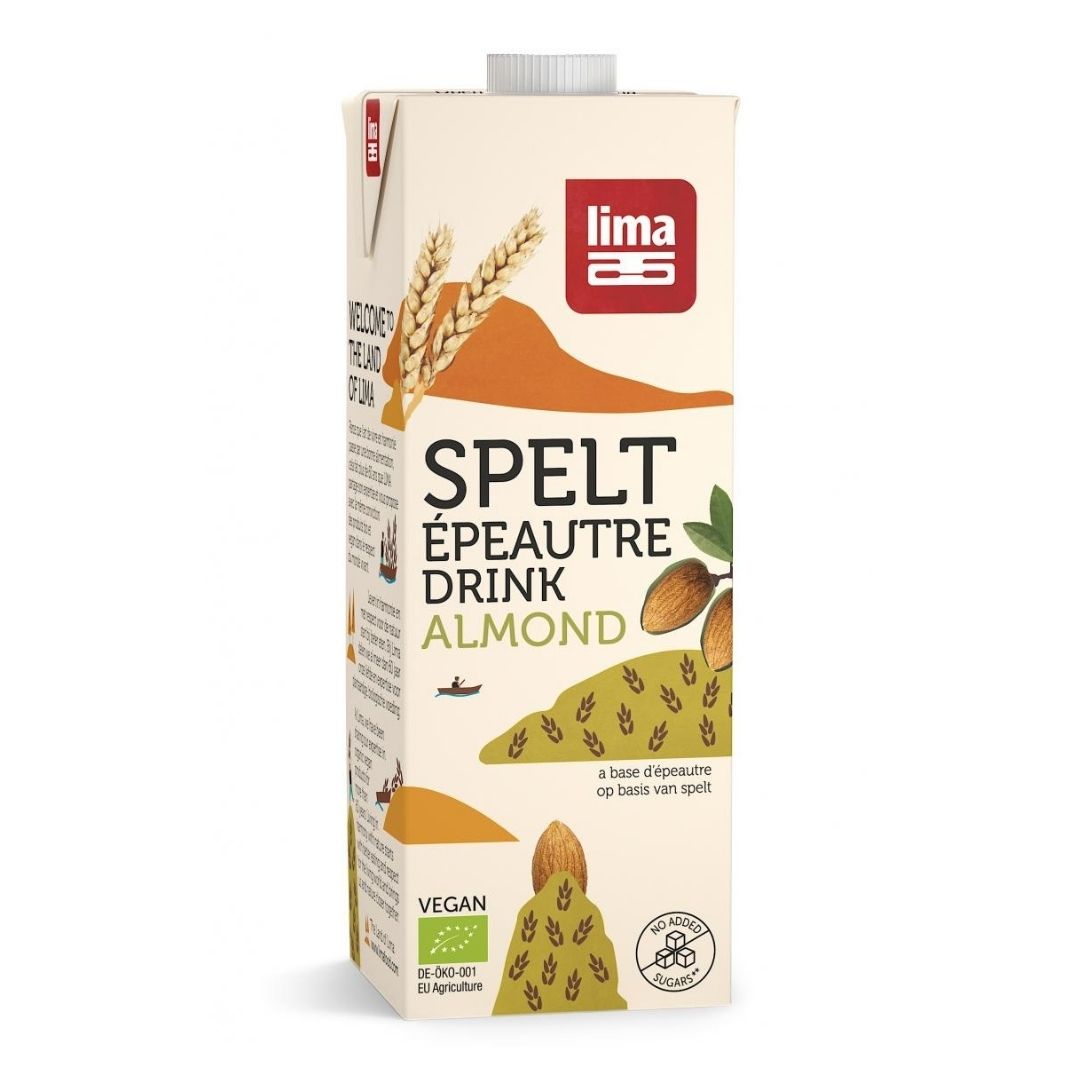 Bautura vegetala Bio de spelta cu migdale, 1 l, Lima