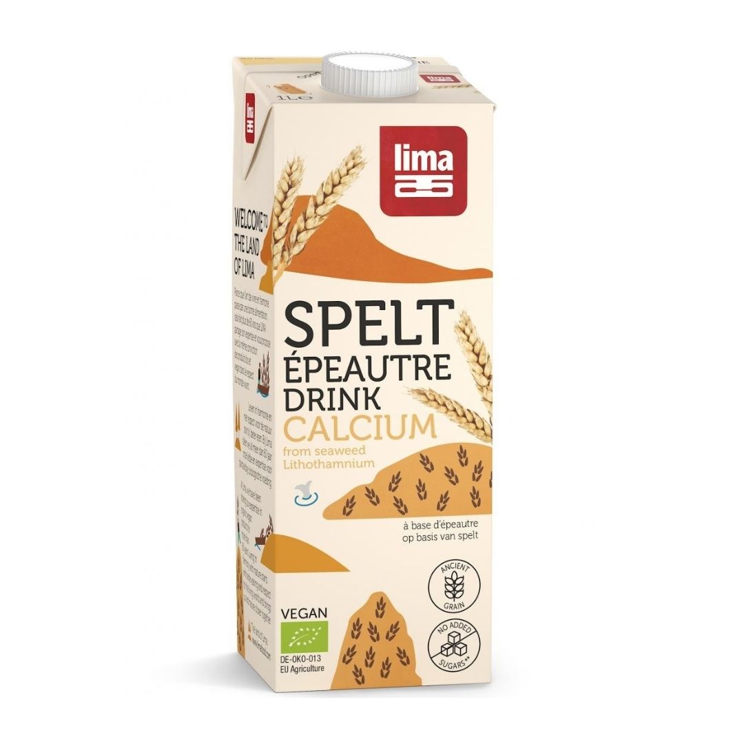 Bautura vegetala de spelta cu calcicu Bio, 1 L, Lima