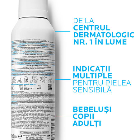 Apa termala cu efect de calmare si protejare, 150 ml, La Roche Posay 494423