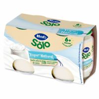 Iaurt natural, +6 luni, 2x 120 g, Hero Baby