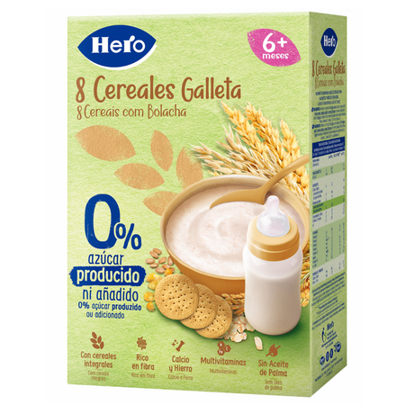 Pudra instant de cereale cu biscuiti pentru sugari si copii