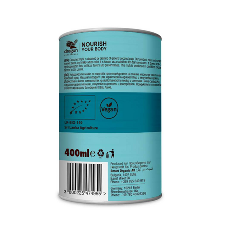 Bautura de cocos Bio, 400 ml, Dragon Superfoods 664776