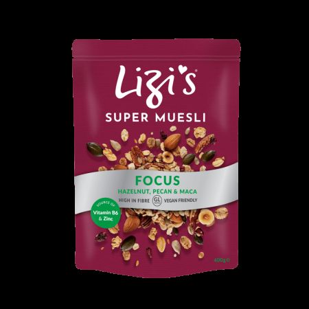 Super Musli cu alune de padure, nuci pecan si maca, Focus