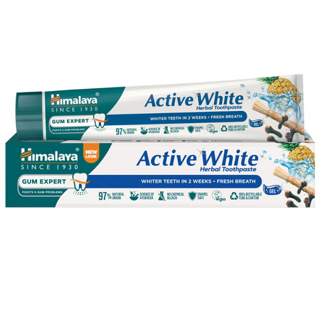 Pasta de dinti Active White Fresh Gel, 75 ml, Himalaya
