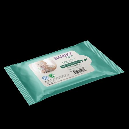 Servetele umede biodegradabile, 10 bucati, Bambo Nature 496768