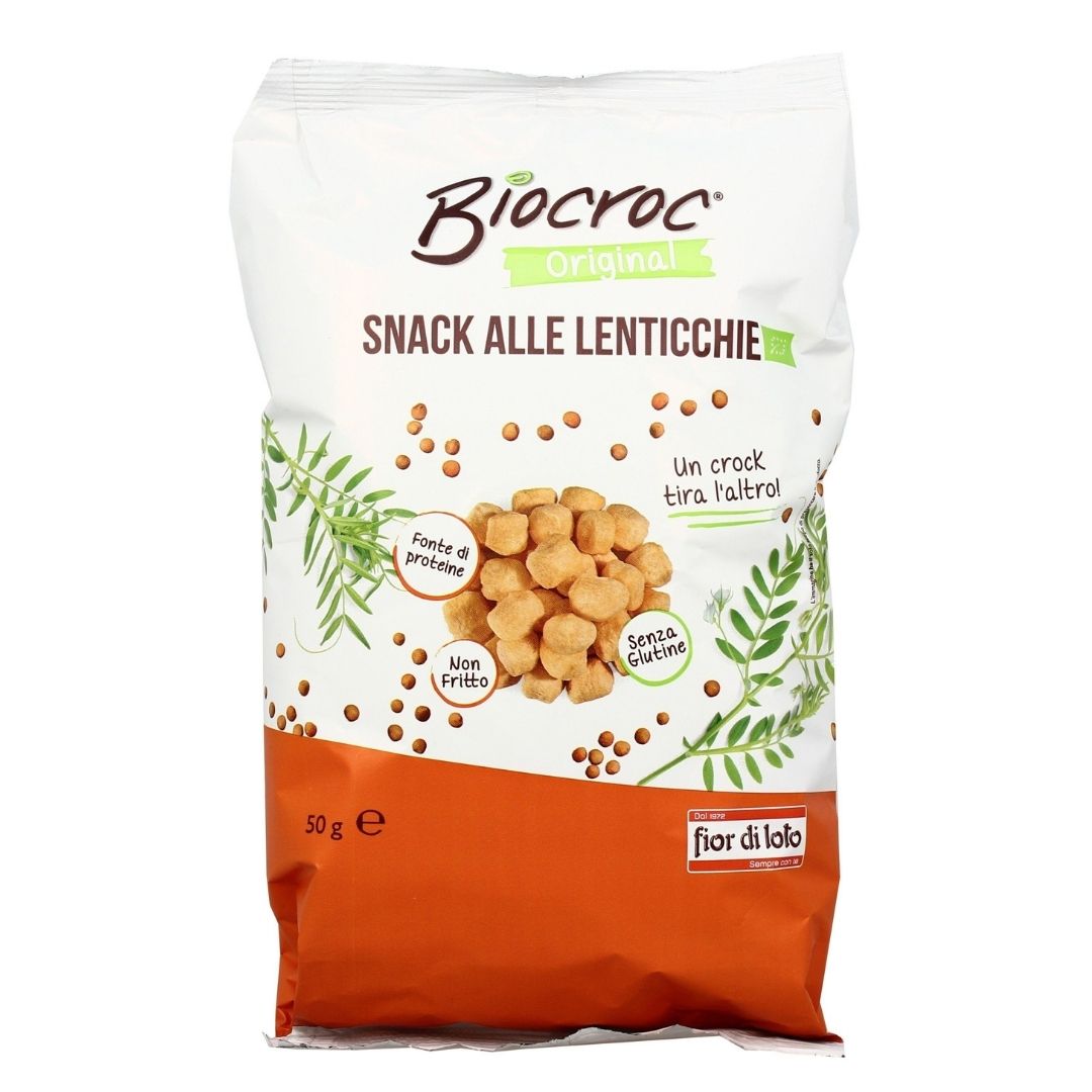 Pufuleti cu linte fara gluten Bio, 50 g, Fior Di Loto