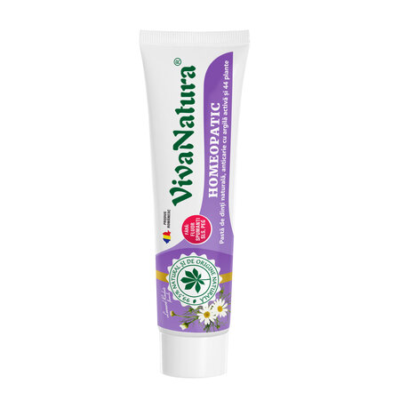 Pasta de dinti GennaDent Homeopatic, 80 ml, Vivanatura 765407