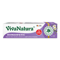 Pasta de dinti GennaDent Homeopatic, 80 ml, Vivanatura